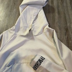 Gymshark White Cropped Hoodie Size XS